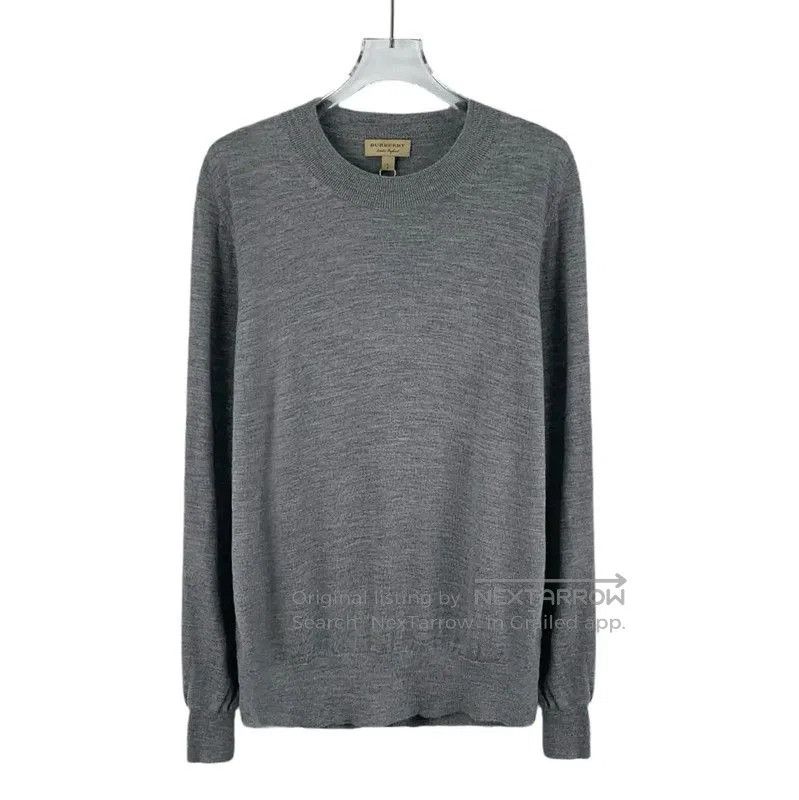 Burberry Burberry Gray Women's Wool Knit Sweater. Size L / US 10 / IT 46 - 1 Thumbnail