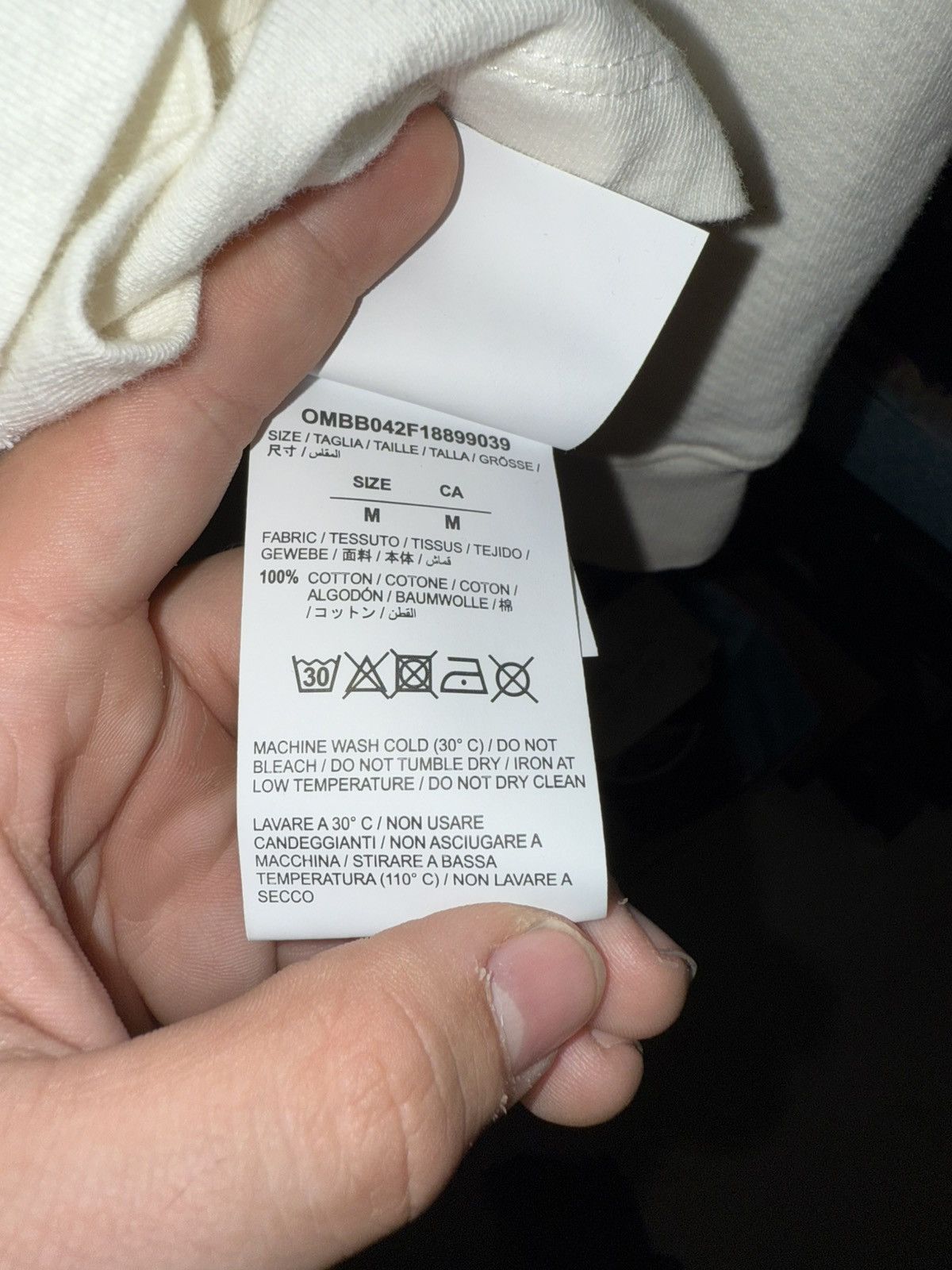 Off-White × Vintage Off White World Hand Hoodie Tee Size US M / EU 48-50 / 2 - 5 Thumbnail