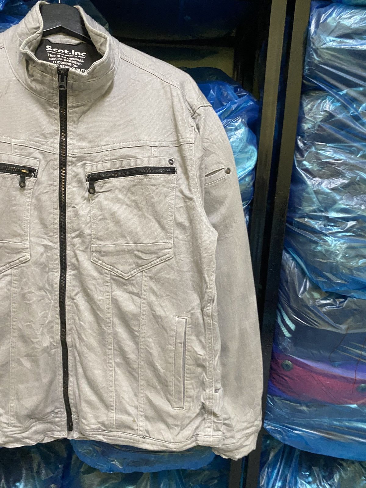Vintage SCOT SMOKE GREY WORKER JACKET Size US M / EU 48-50 / 2 - 4 Thumbnail