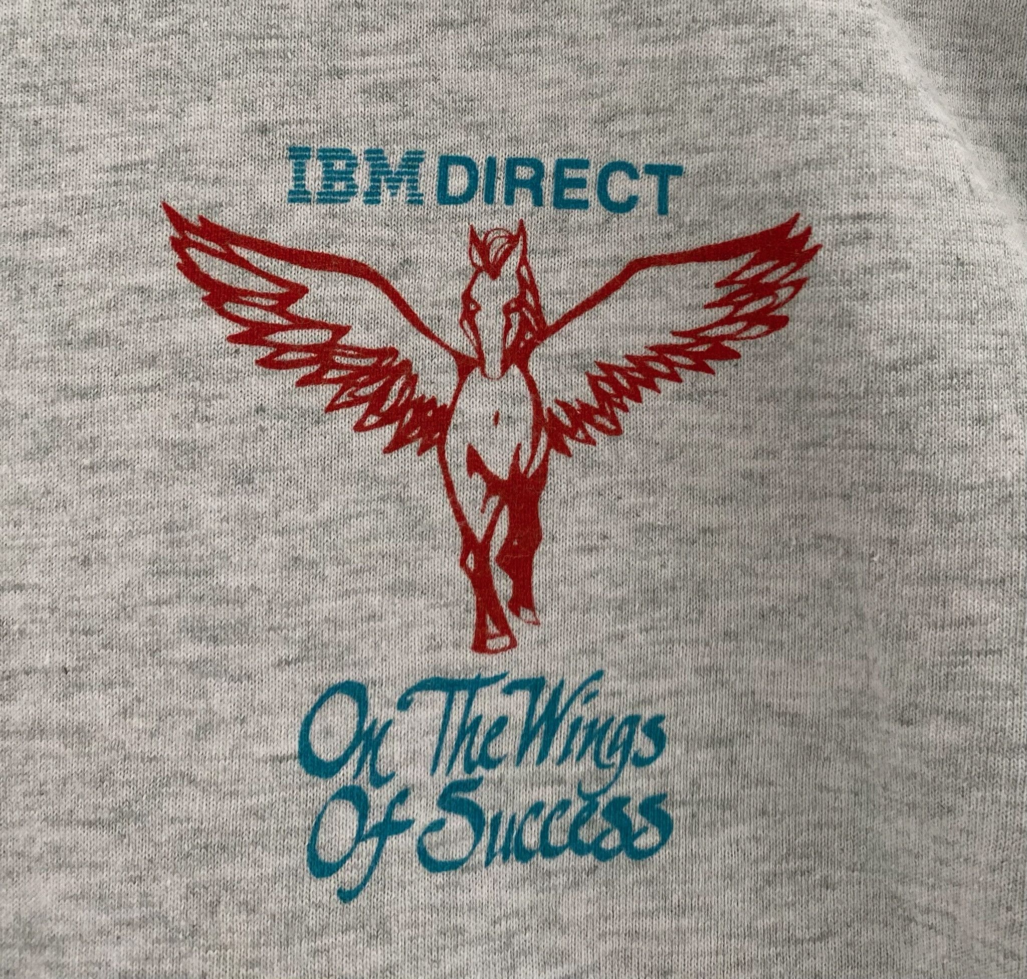 Fruit Of The Loom VTG 90s IBM Direct On The Wings Of Success T-Shirt XL Size US XL / EU 56 / 4 - 3 Thumbnail