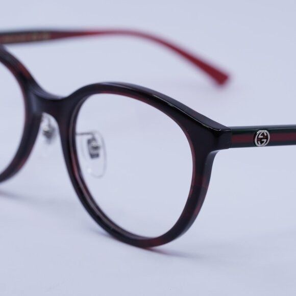 Gucci 🕶️ New Gucci GG1867OK 003 Eyeglasses - Red Havana Frame Size ONE SIZE - 7 Thumbnail