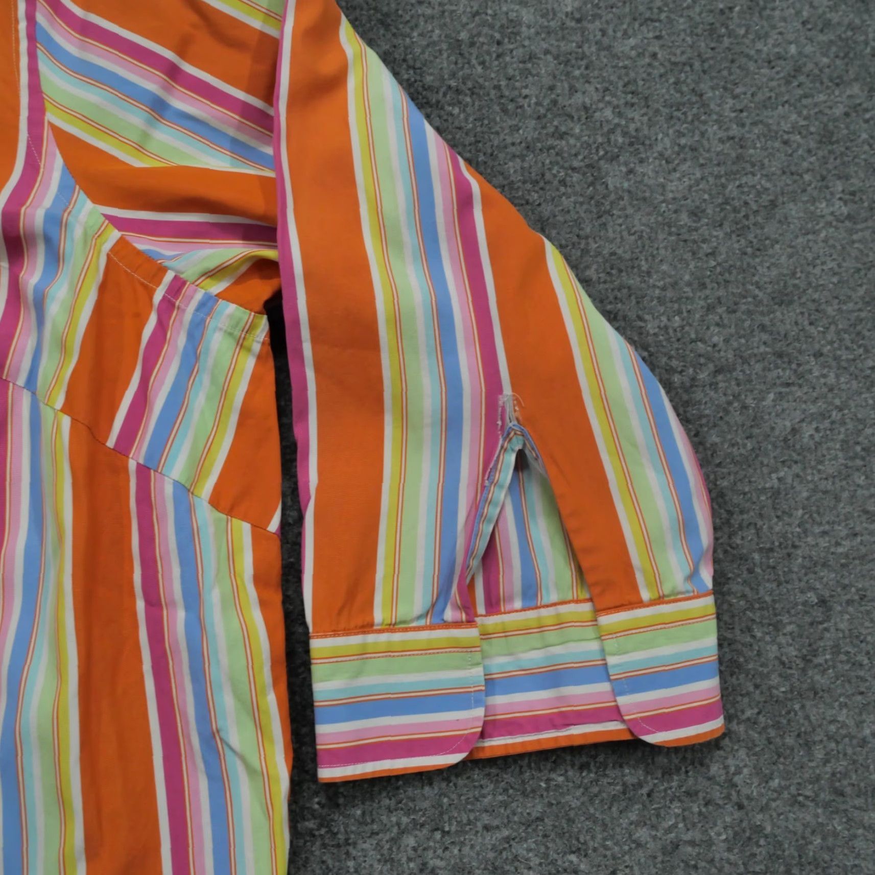 Ralph Lauren Ralph Lauren Shirt Womens 2X Multicolor Striped Button-Up Casual Sleeve 3/4, Collared, Cotton Polyester, Pockets, Plus Size Womens Size XXL / US 16-18 / IT 52-54 - 3 Thumbnail