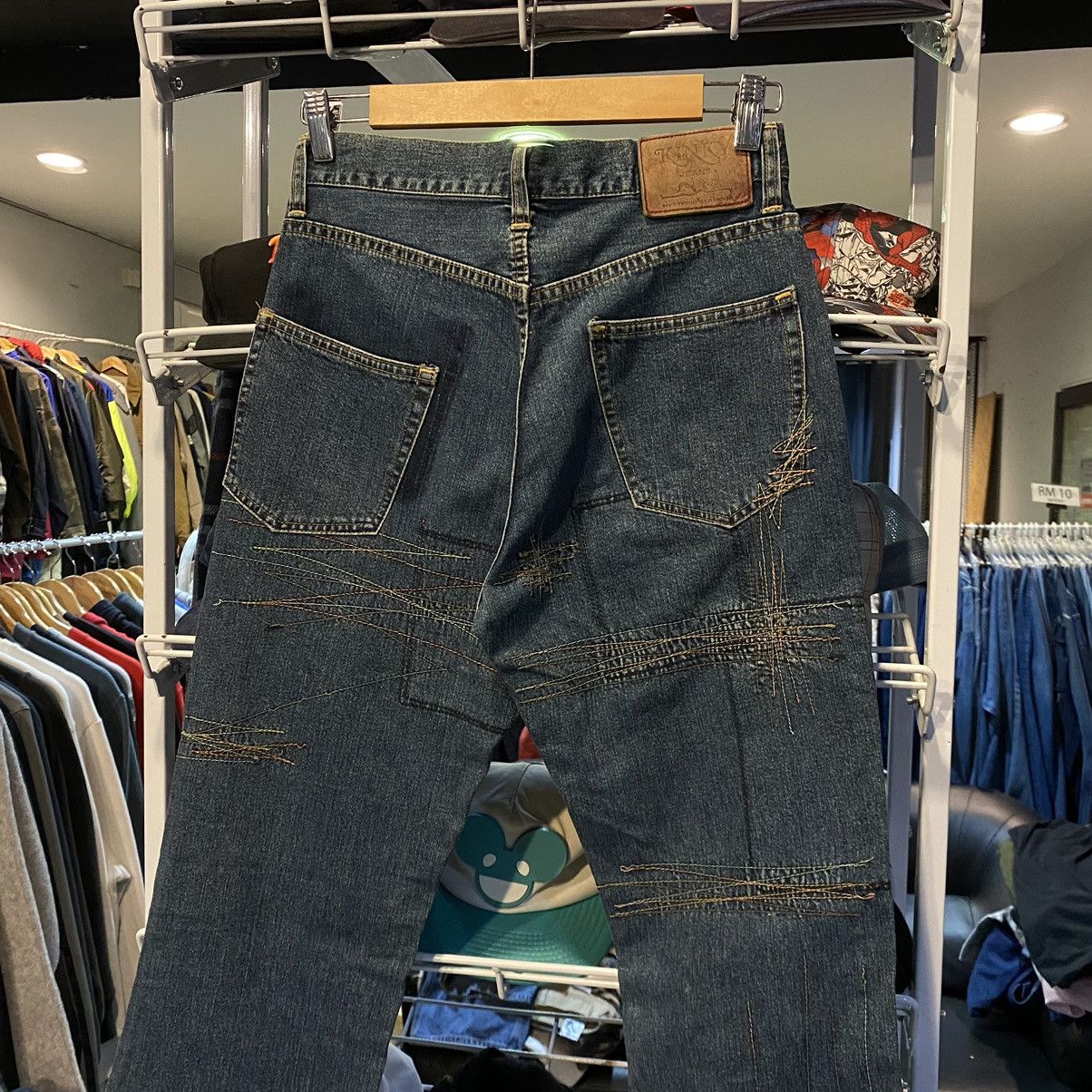 Hysteric Glamour VINTAGE 00’s Hysteric Glamour Landom Stitched Flare Denim Size 26" / US 2 / IT 38 - 8 Thumbnail