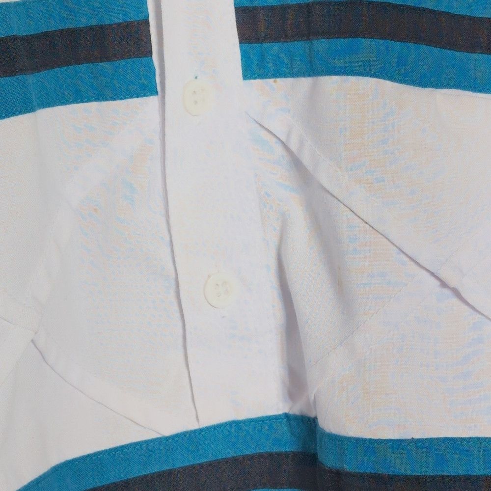 Designer Alexxus Exclusive Sz XXL White and Blue Polo Shirt Nautical Size US XXL / EU 58 / 5 - 2 Thumbnail