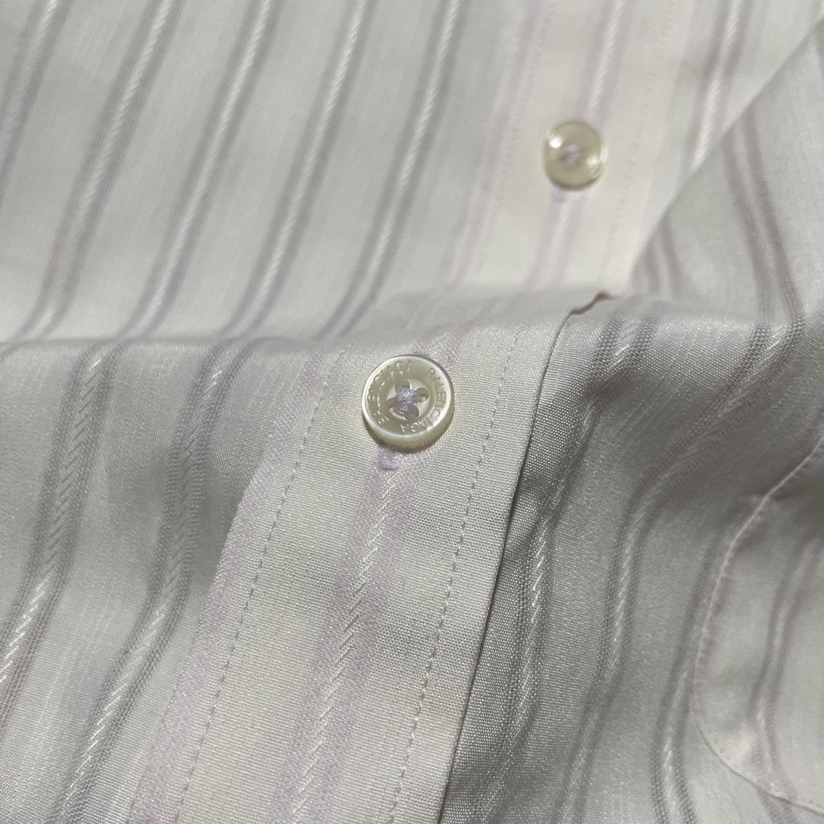Balenciaga Balenciaga Vintage Shirts Striped BB Pocket Embrodiered Size US L / EU 52-54 / 3 - 6 Thumbnail