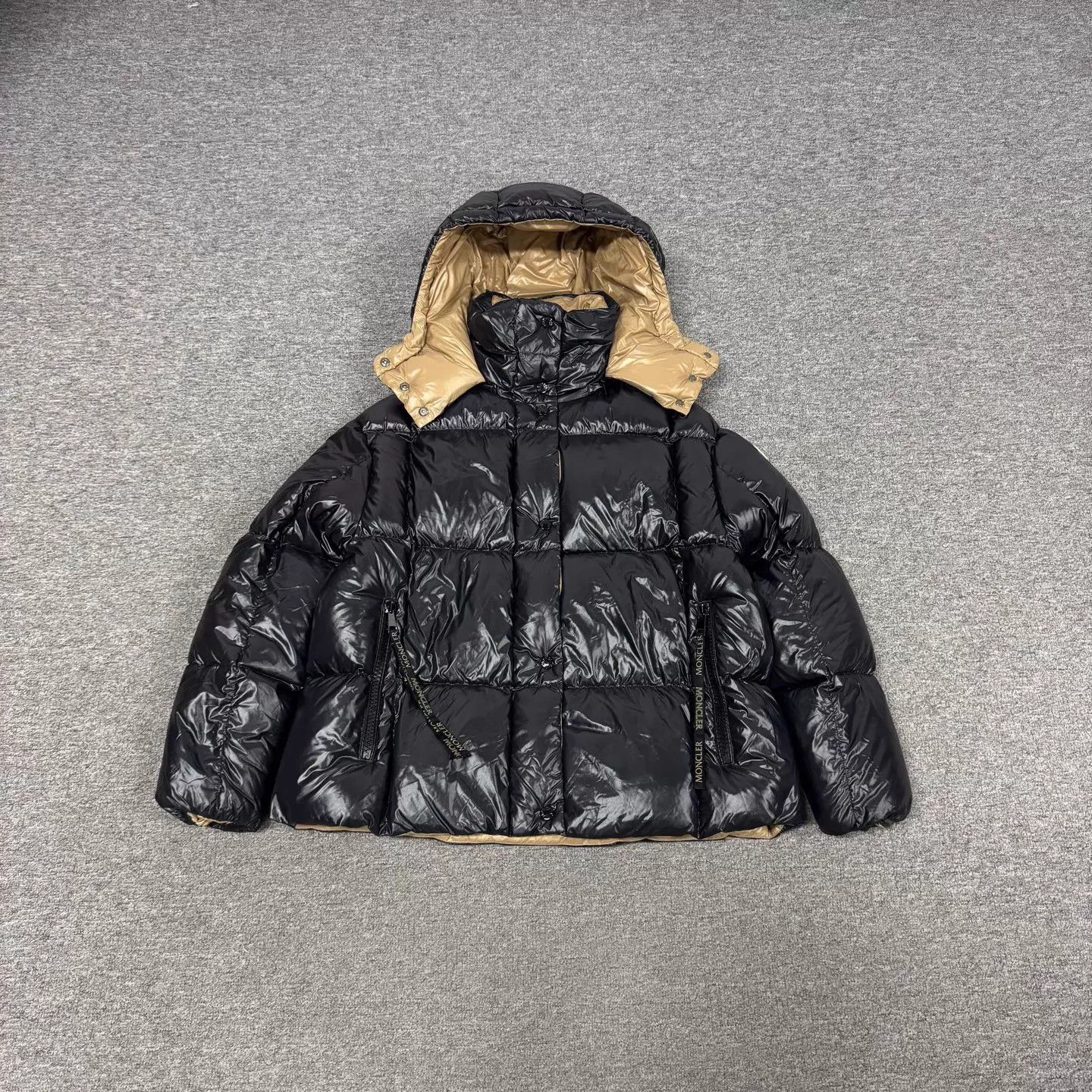 Moncler Moncler Parana Black Gold Hooded Down Coat 2 99New Size US M / EU 48-50 / 2 - 1 Thumbnail