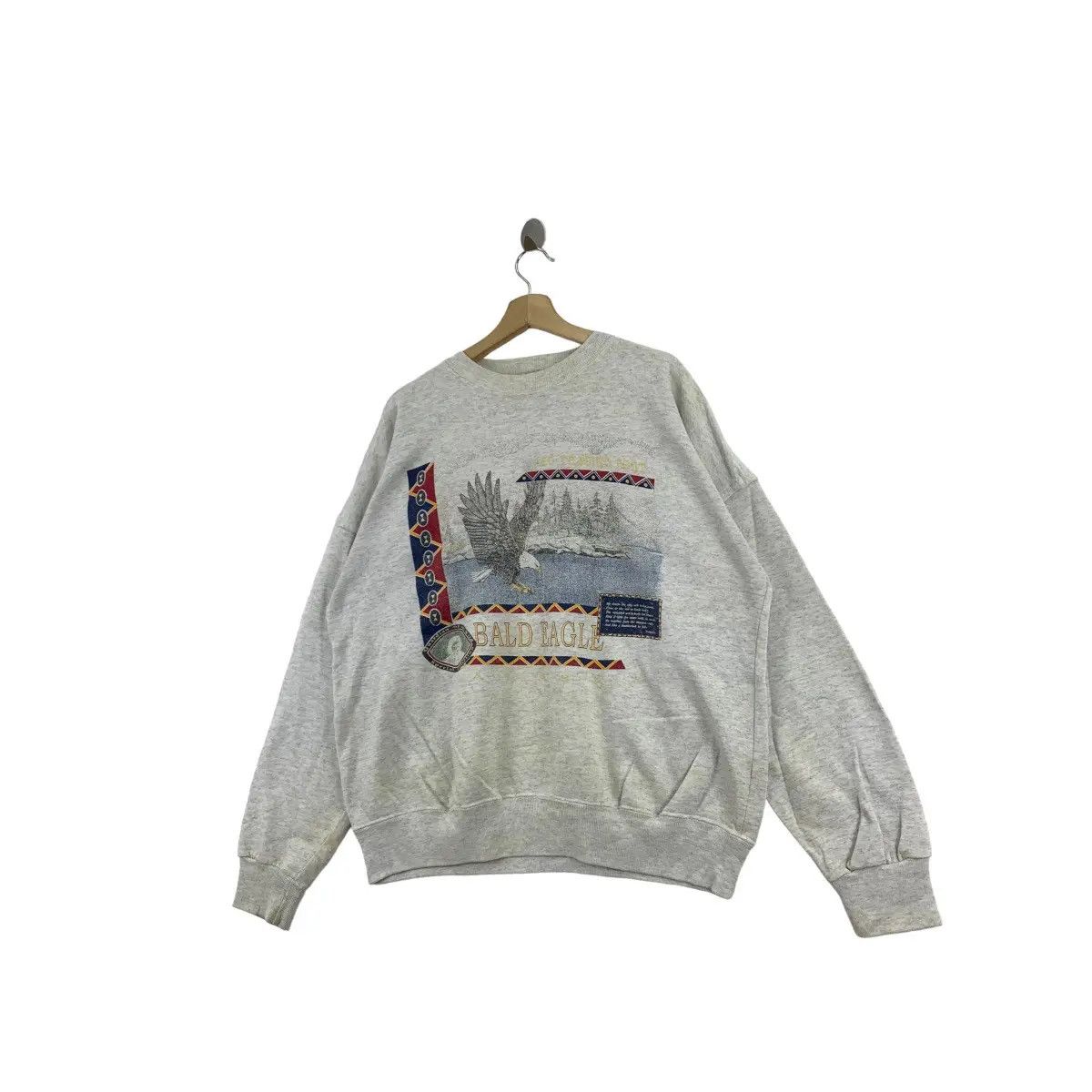 Vintage Vtg 90’ BALD EAGLE NATIONAL PARK Made In USA Sweatshirt Size XXL / US 16-18 / IT 52-54 - 4 Thumbnail