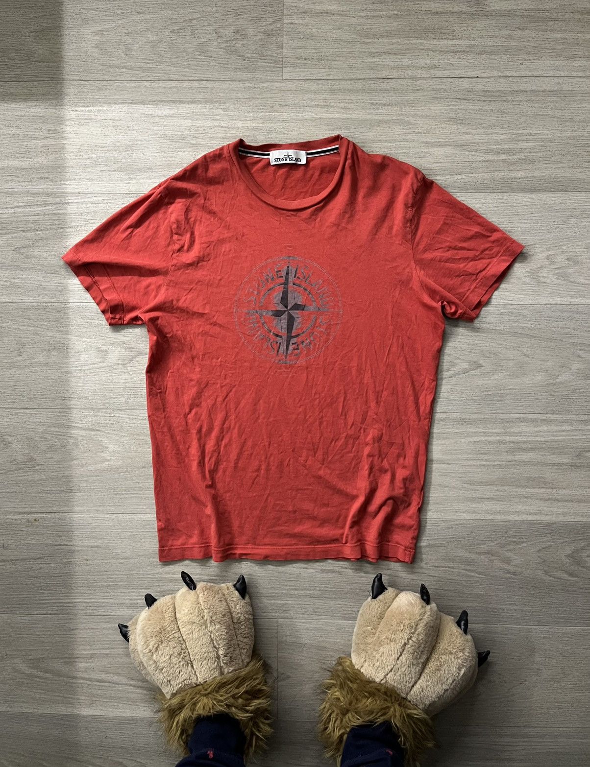 Stone Island Stone Island Large Compass Logo T- Shirt Size US L / EU 52-54 / 3 - 1 Thumbnail