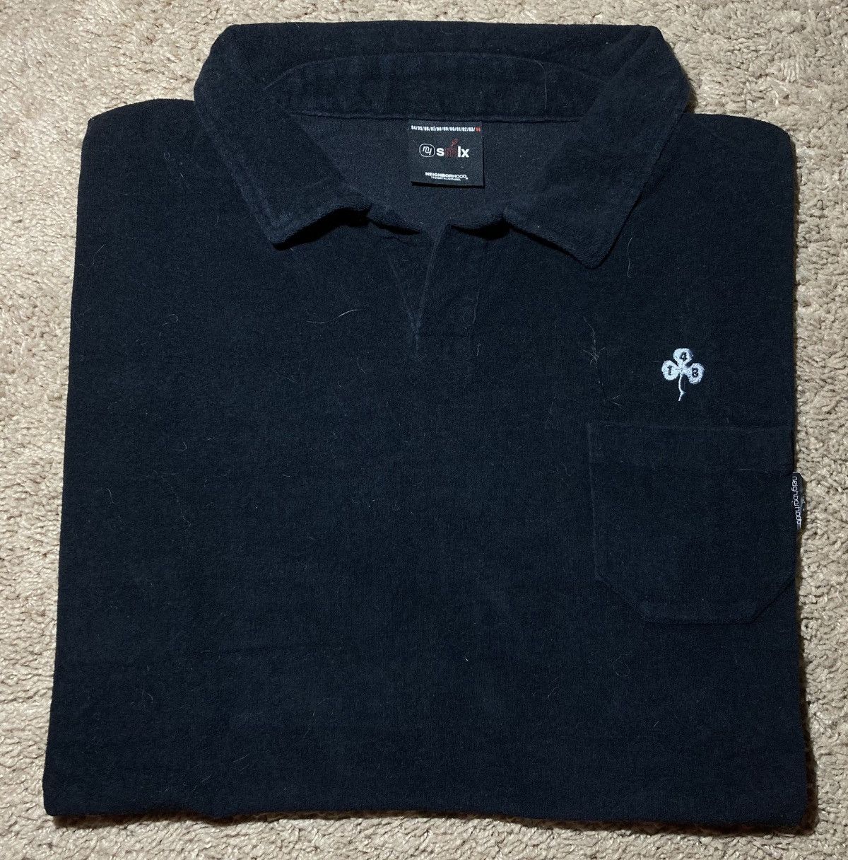 Neighborhood 2004 Neighborhood 4 Leaf Clover Open Polo French Terry 2000s Size US M / EU 48-50 / 2 - 1 Thumbnail