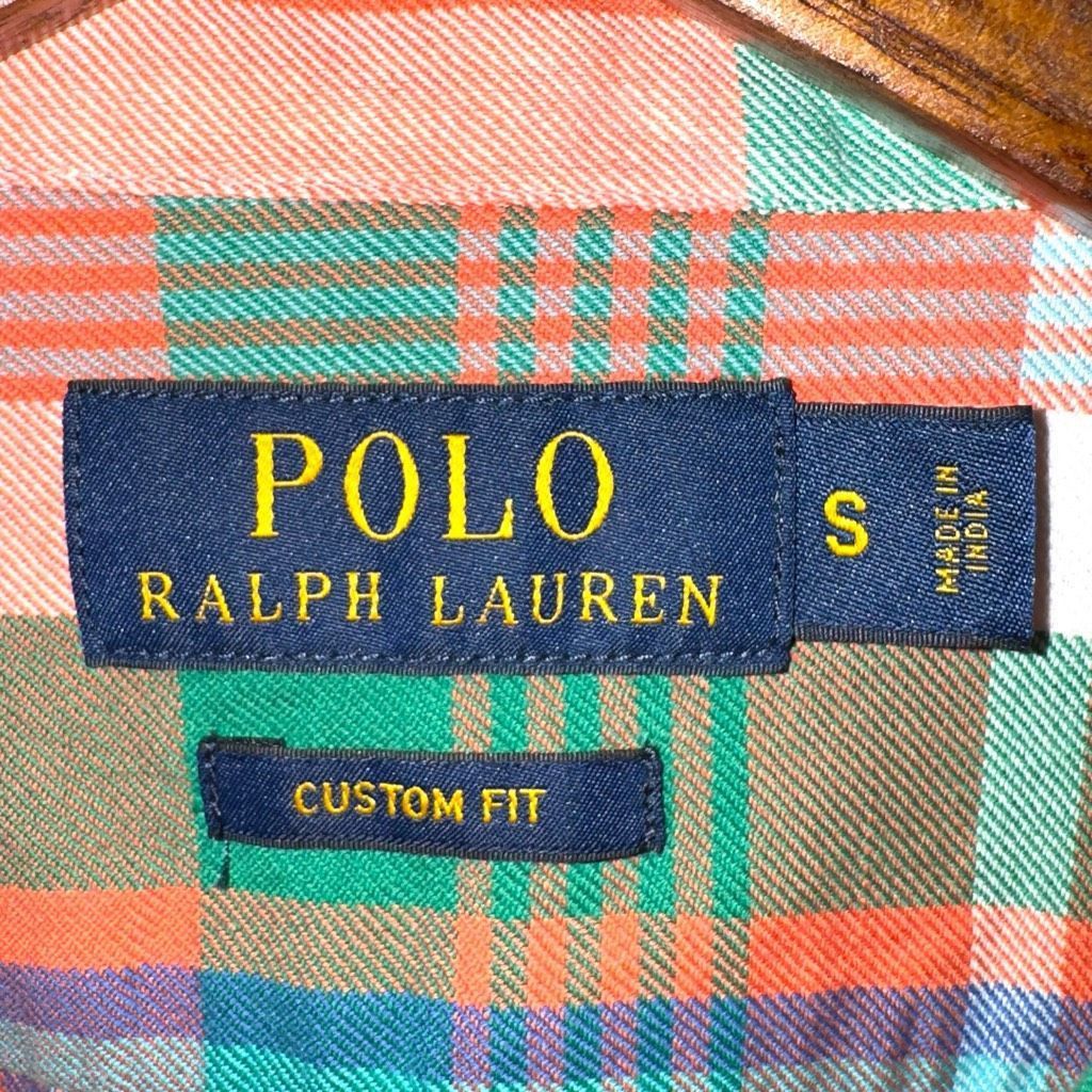 Polo Ralph Lauren Polo Ralph Lauren Orange Custom Fit Flannel Button Up S Size US L / EU 52-54 / 3 - 2 Thumbnail