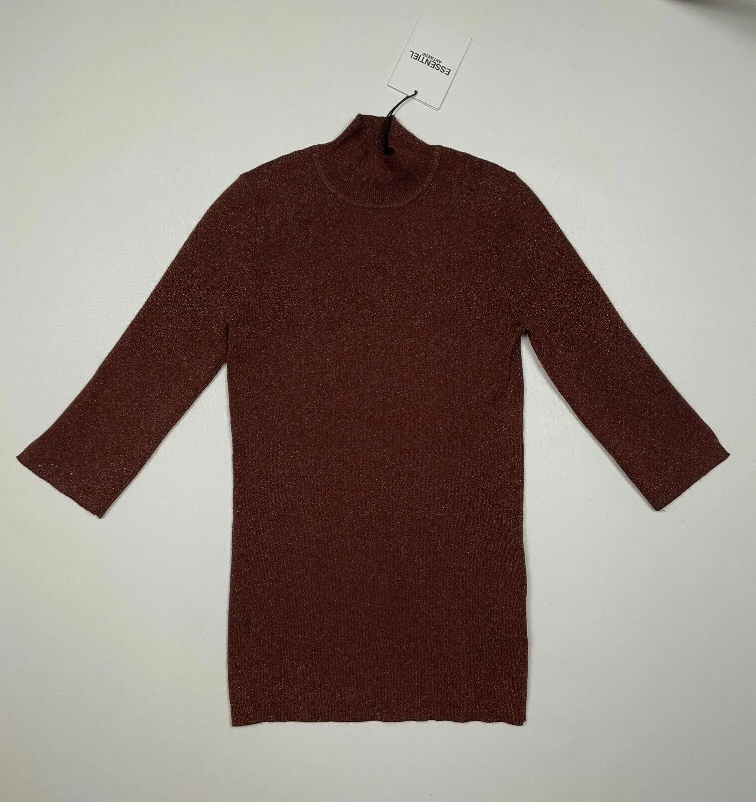 Essentiel Antwerp ESSENTIEL Antwerp Metal Turtle Neck Lurex Women 3/4 Sweater Size S / US 4 / IT 40 - 2 Thumbnail