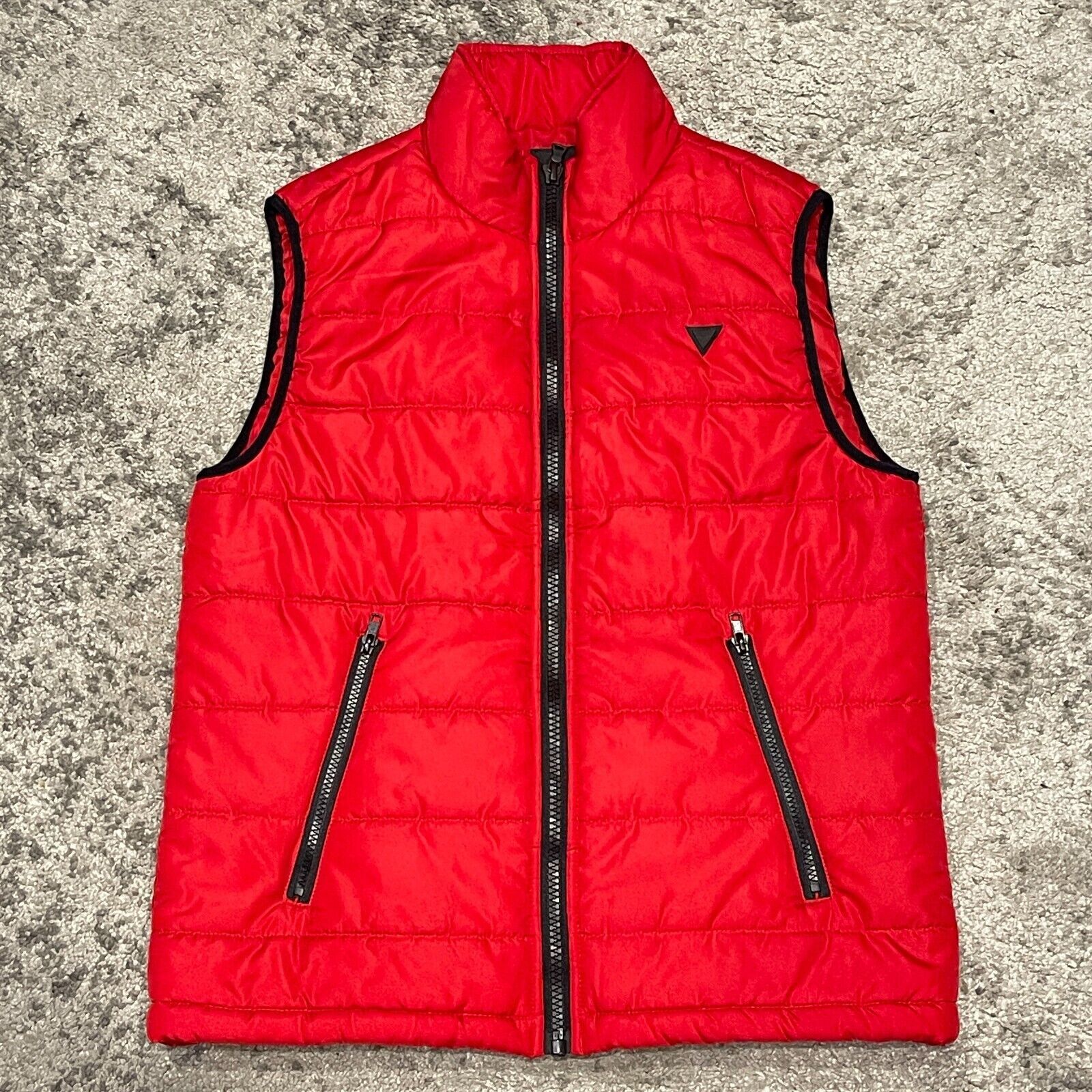 Guess Guess red black Quilted Puffer Vest Jacket Size Small S Size US S / EU 44-46 / 1 - 1 Thumbnail