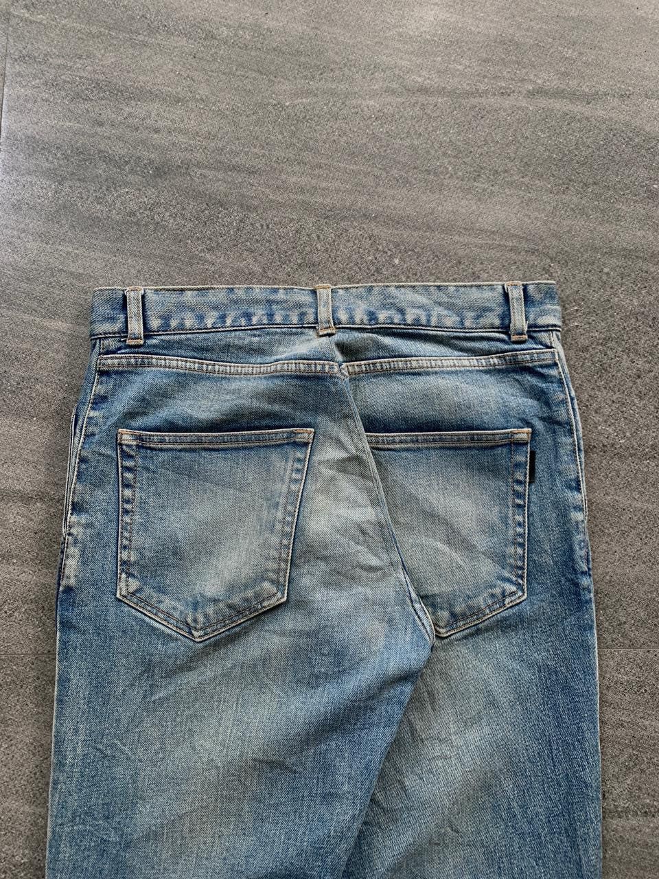 Saint Laurent Paris FREE TAX! D03 Light Wash Skinny Denim Jeans Size US 31 - 4 Thumbnail
