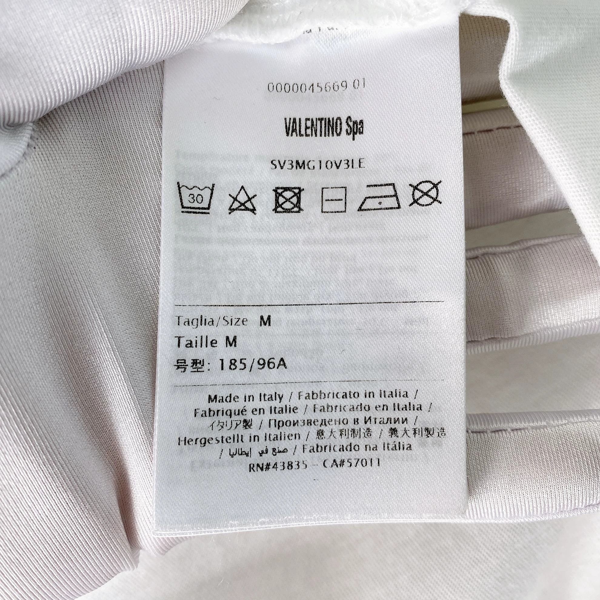 Valentino Valentino white logo tee M Size US M / EU 48-50 / 2 - 8 Thumbnail