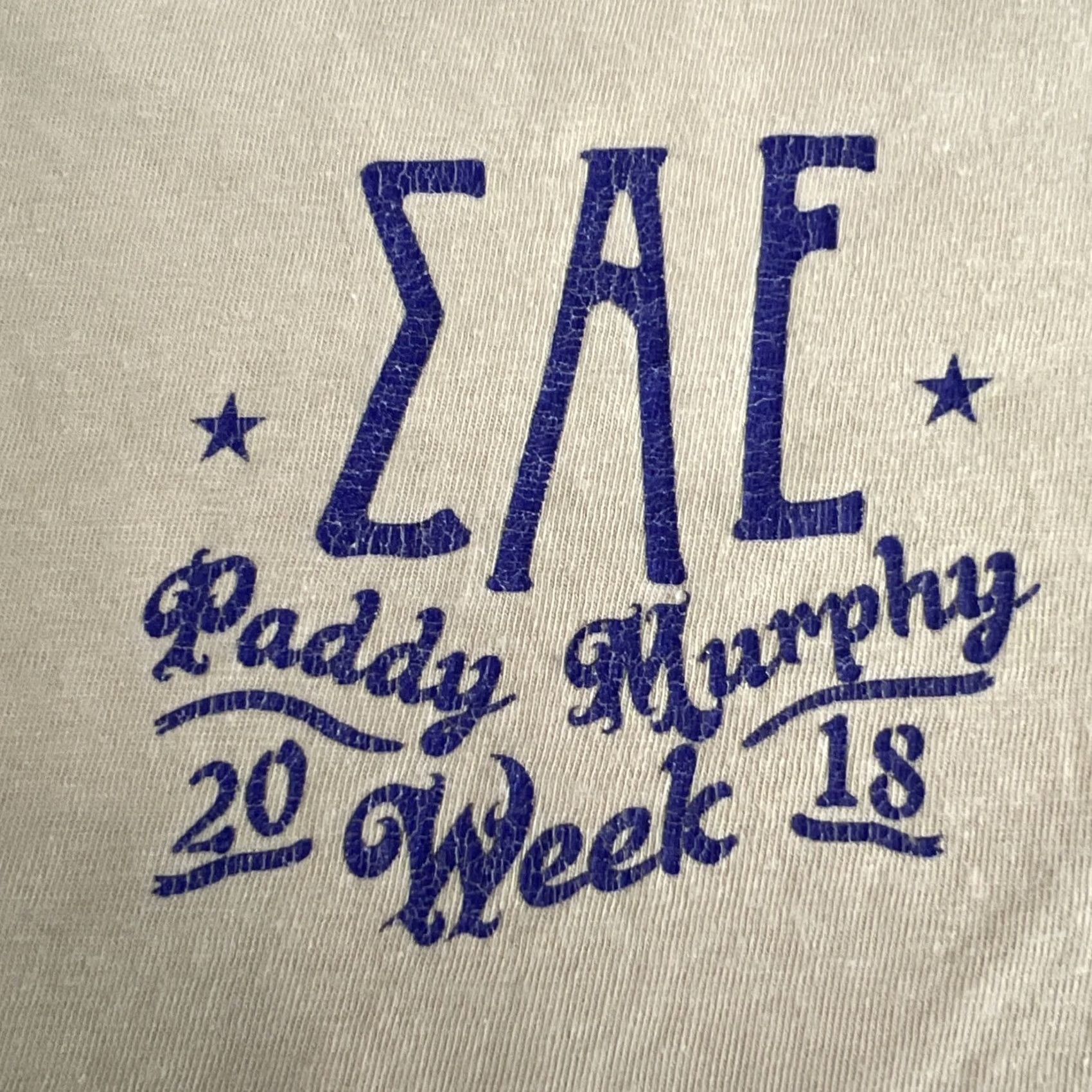 Vintage UCLA Bruins SAE Sigma Alpha Epsilon Paddy Murphy 2018 Grateful Dead Shirt Large Mens Port & Co White Graphic Tee Short Sleeve Cotton Size US L / EU 52-54 / 3 - 4 Thumbnail