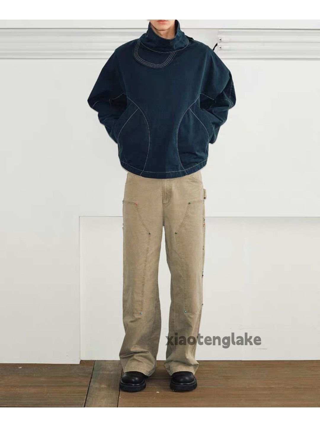 Designer × Japanese Brand × Vintage washed faded carpenter baggy hiphop work pants Size US 34 / EU 50 - 5 Thumbnail