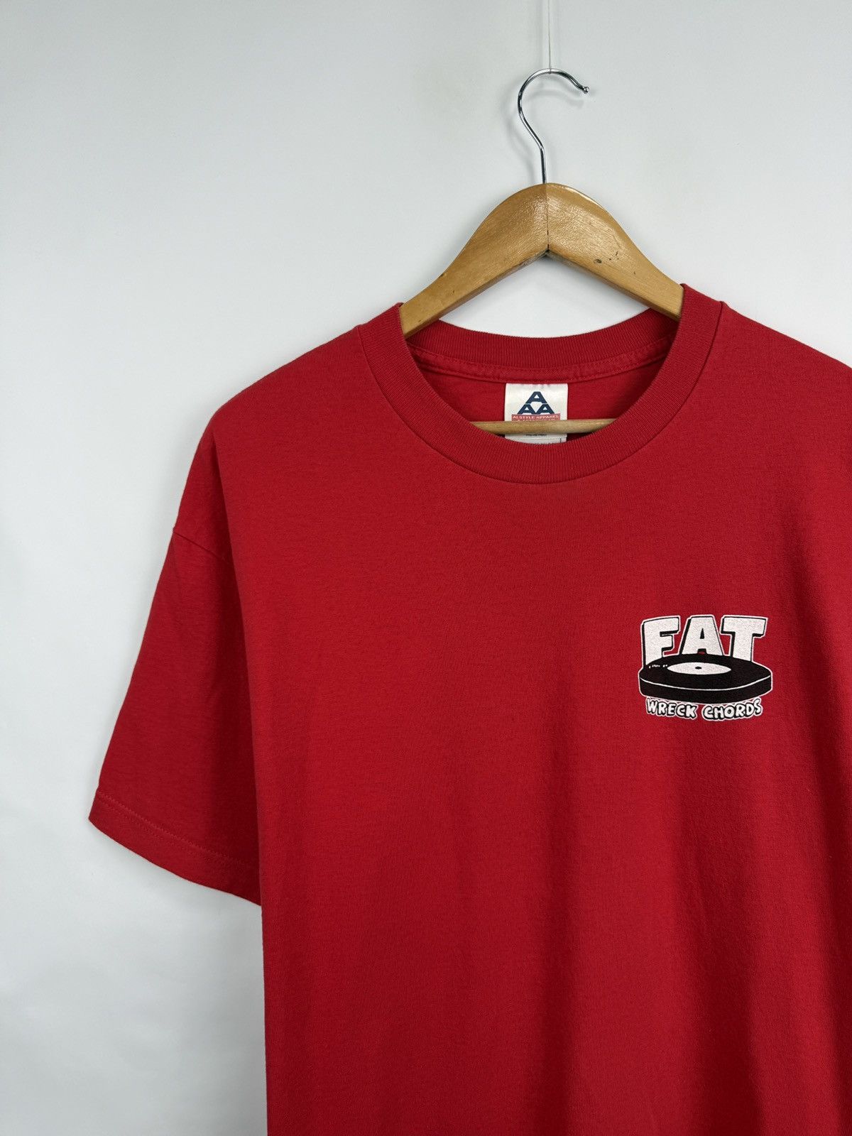 Alstyle 🇺🇸 Vtg 90s FAT Wreck Chords Punk Rock USA Label T-Shirt NOFX Size US L / EU 52-54 / 3 - 7 Thumbnail