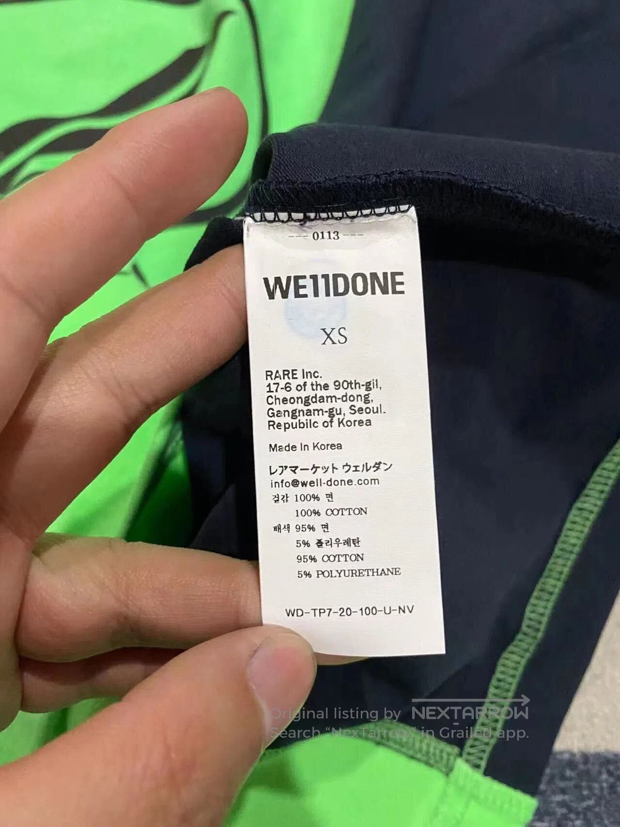 WE11DONE vibrant short sleeve color block t-shirt. Size US S / EU 44-46 / 1 - 4 Thumbnail