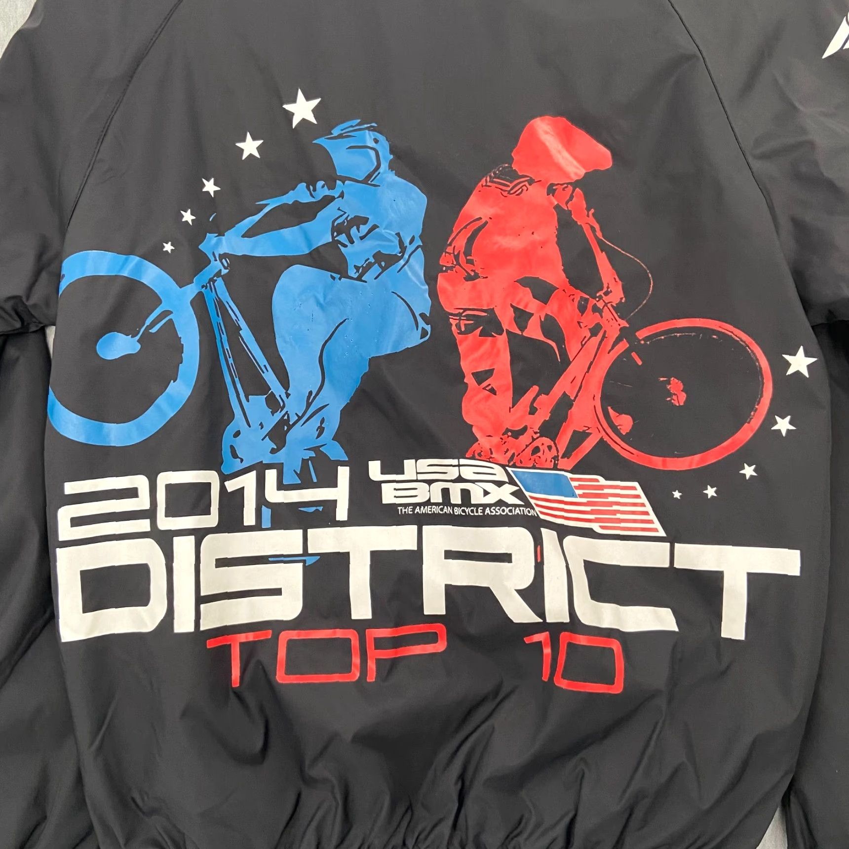 Vintage USA BMX Jacket Adult Small Black Full Zip 2014 District Fly Racing Graphic Men S Size US S / EU 44-46 / 1 - 4 Thumbnail