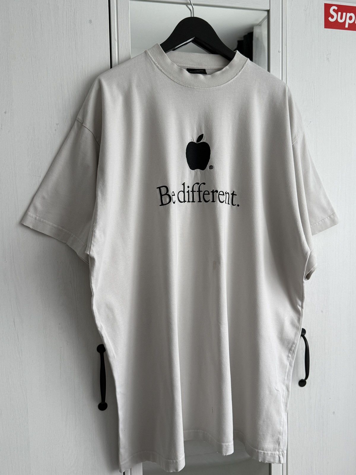 Balenciaga Balenciaga Be Different Apple T-Shirt | Grailed