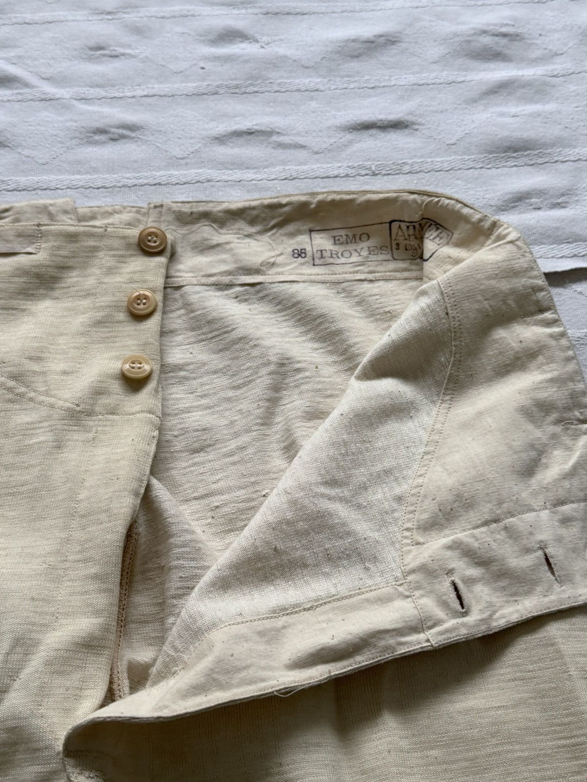 Vintage Vintage 1951 Dated French Military Underwear Thermal Pants Size US 32 / EU 48 - 6 Thumbnail