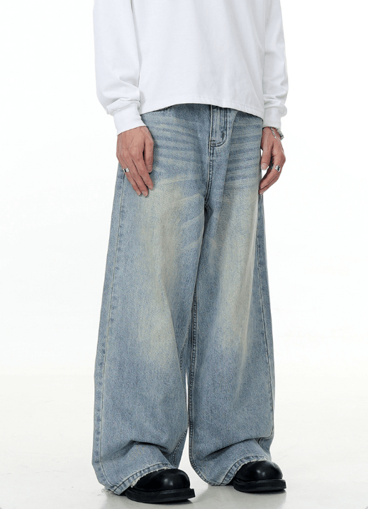 Japanese Brand × Jean American retro washed all-match loose casual cleanfit jeans Size US 34 / EU 50 - 2 Thumbnail