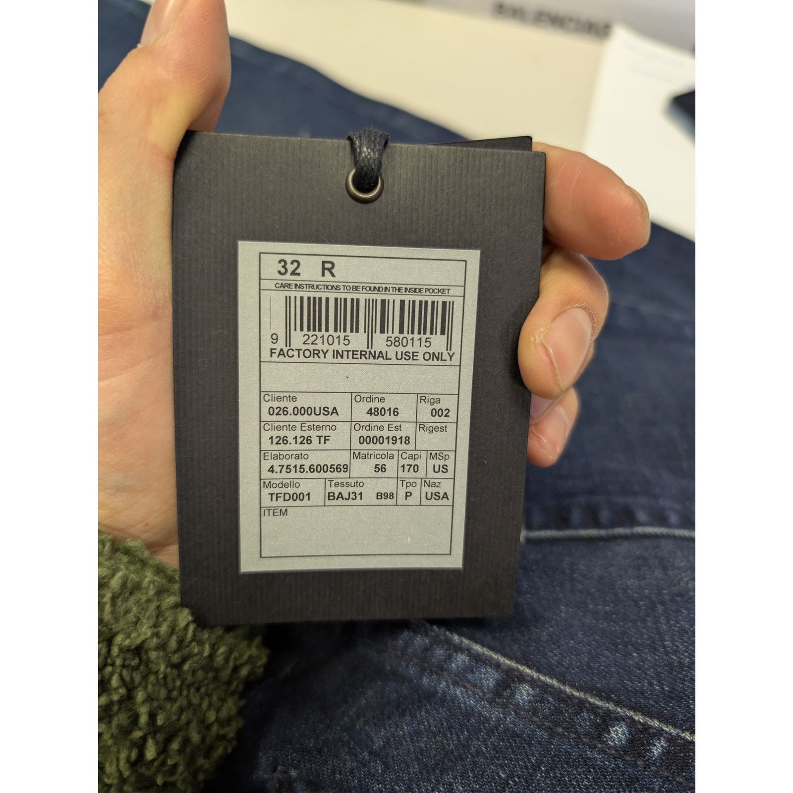 Tom Ford o1rshd1 Slim Fit Denim Jeans in Navy Blue Size US 32 / EU 48 - 22 Thumbnail