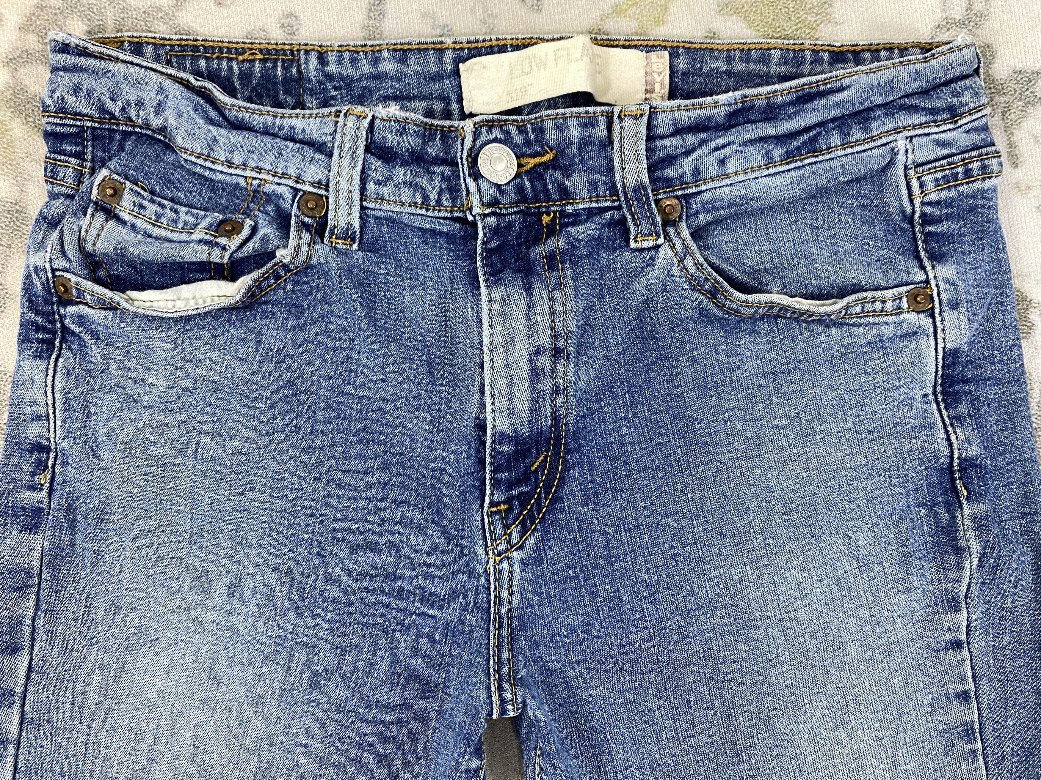 Japanese Brand Vintage Levi's 519 Low Flared Denim 30 x 31.5 -JN691 Size US 30 / EU 46 - 3 Thumbnail