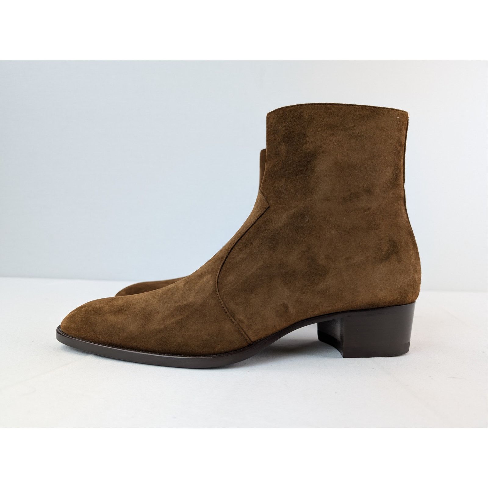 Saint Laurent Paris o1rshd1 Wyatt 40 Zip Chelsea Boots in Land 41 Size US 8 / EU 41 - 10 Thumbnail