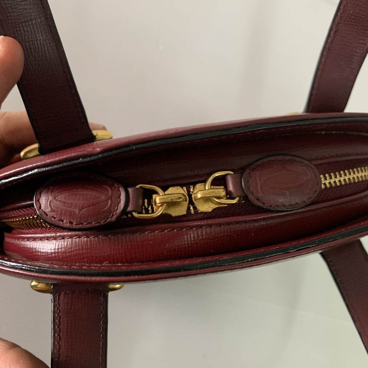 Cartier Cartier Paris Leather Top Handle Pre-Owned Bag Size ONE SIZE - 9 Thumbnail