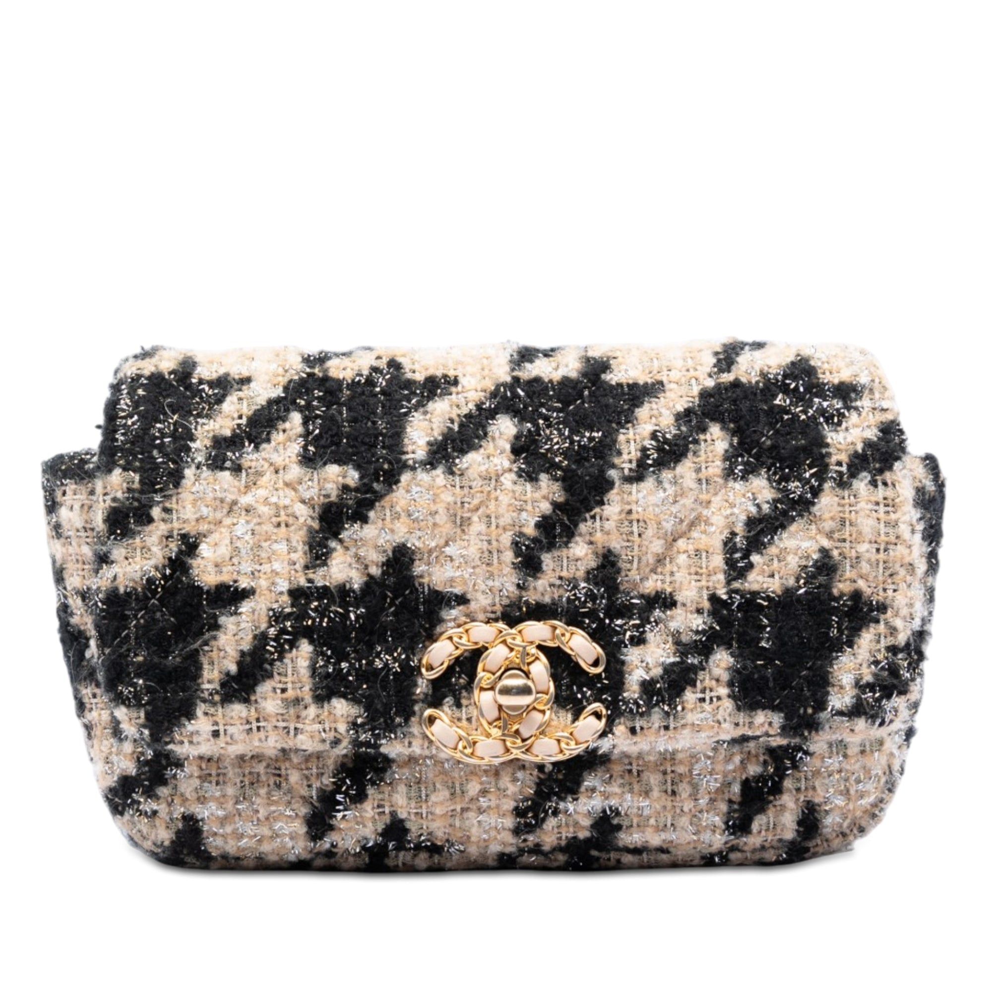 Chanel Houndstooth Tweed 19 Belt Bag Size ONE SIZE - 1 Thumbnail