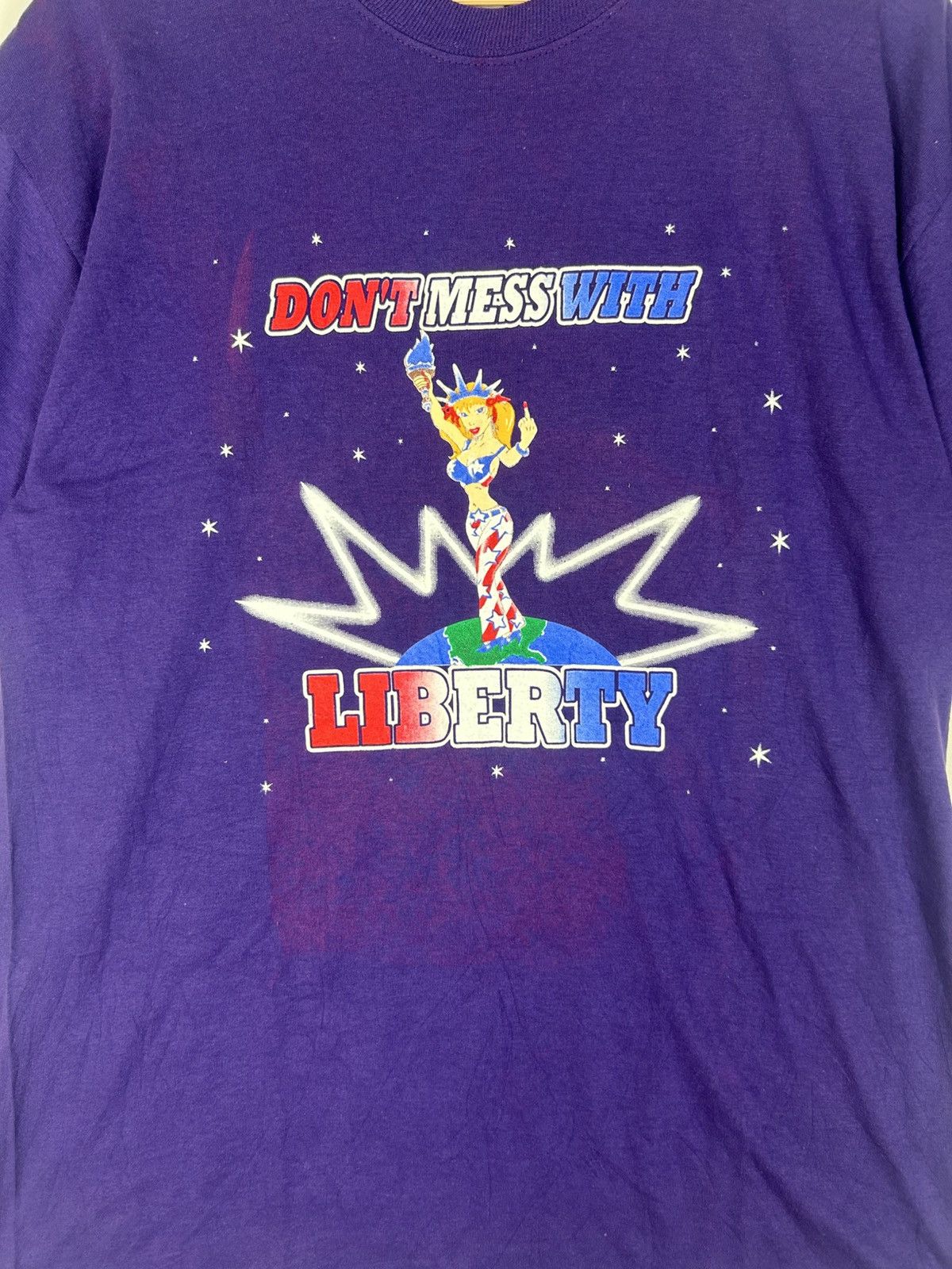 Vintage Vintage Liberty Art “Dont Mess With Liberty” Fucking Symbol Size US L / EU 52-54 / 3 - 5 Thumbnail