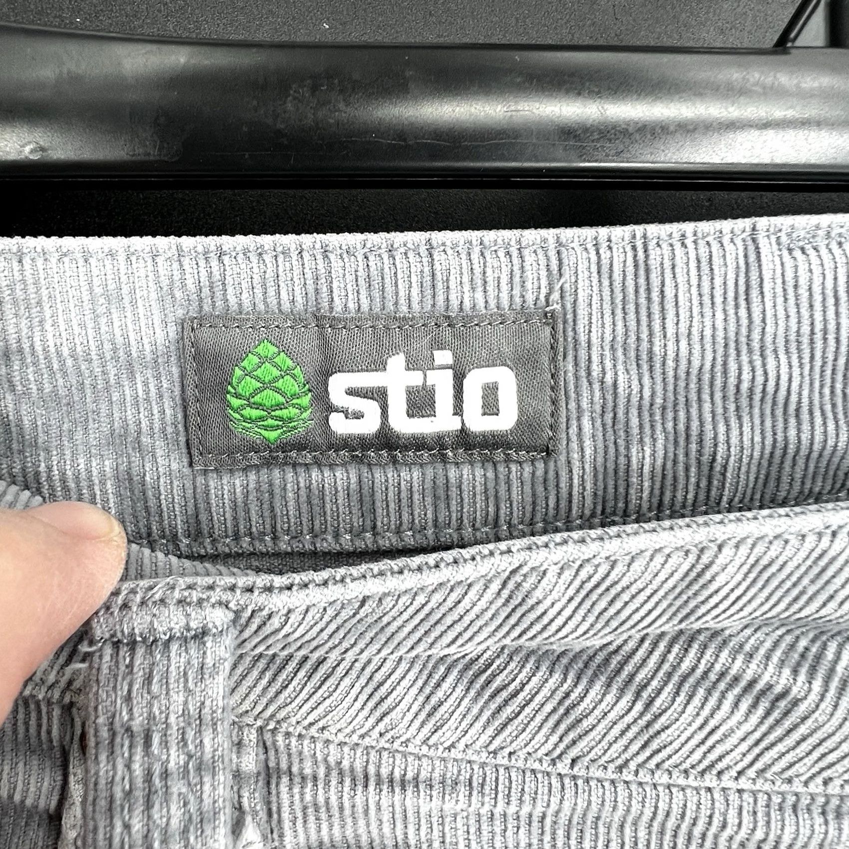 Vintage Stio Pants Mens 34x30 Gray Corduroy Rivet Cord Stretch Straight Chino Regular 5-Pocket Logo Wearable Mens Size US 34 / EU 50 - 3 Thumbnail