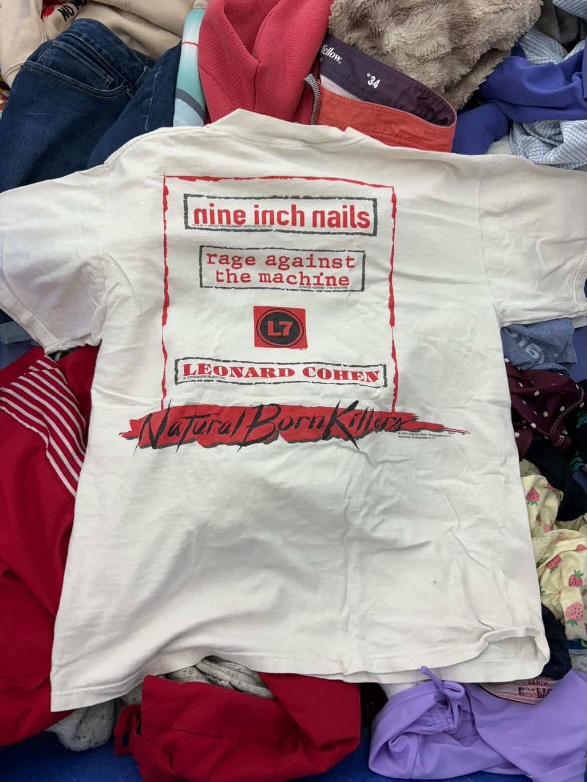 Giant Natural Born Killers white graphic tee 1994 GRAIL Size US L / EU 52-54 / 3 - 2 Thumbnail