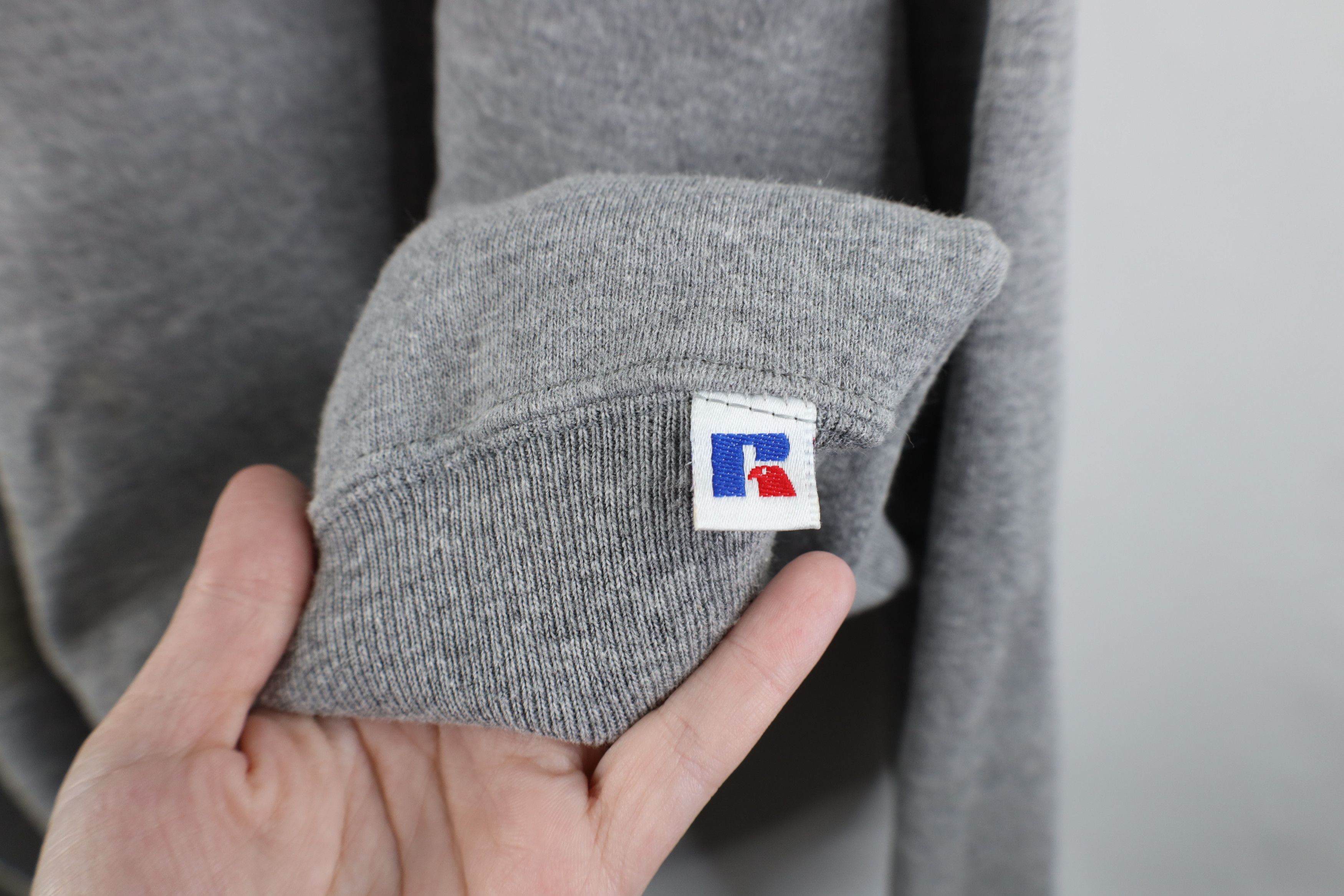 Russell Athletic × Vintage Vintage 90s Russell Athletic Crewneck Sweatshirt Gray USA Size US XXL / EU 58 / 5 - 8 Thumbnail