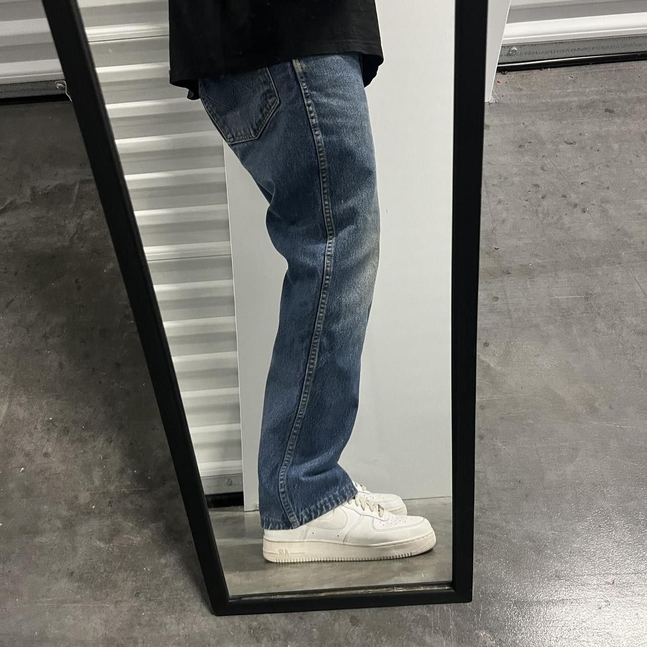 Japanese Brand × Vintage Vintage Y2K Workwear Streetwear Medium Wash Denim Jeans! Size US 34 / EU 50 - 2 Thumbnail