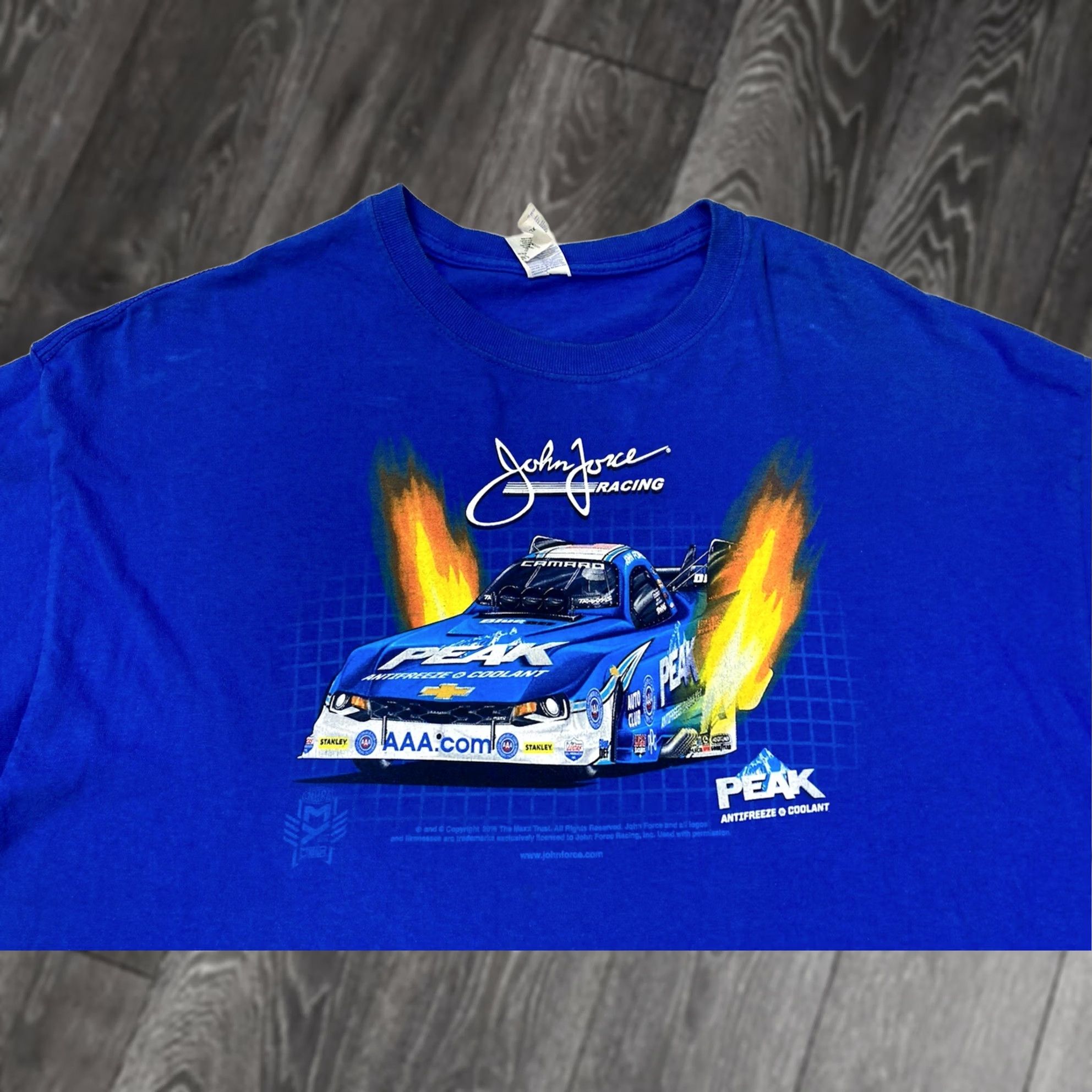 Gildan John Force Racing Graphic T-shirt Men XL Blue Short Sleeve Size US XL / EU 56 / 4 - 1 Thumbnail