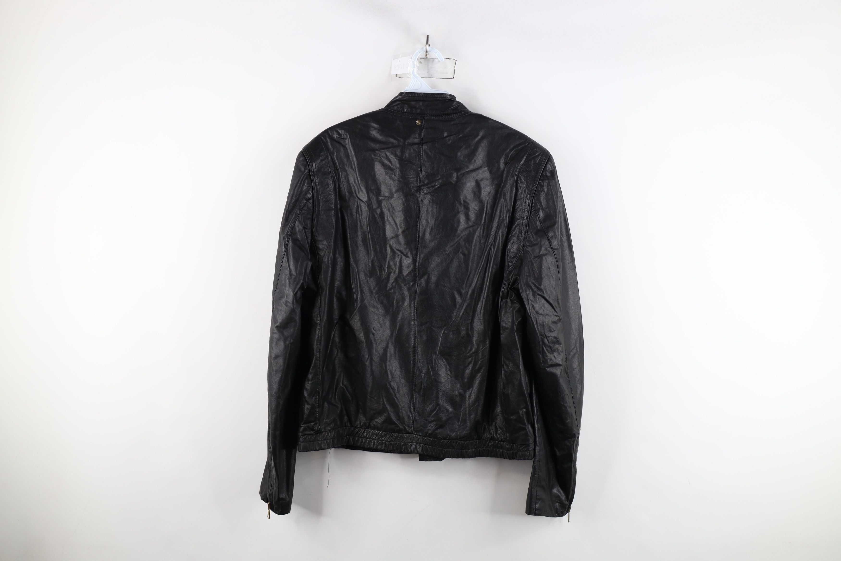 Vintage Vintage 80s 90s Streetwear Cafe Racer Bomber Jacket Black Size M / US 6-8 / IT 42-44 - 14 Thumbnail