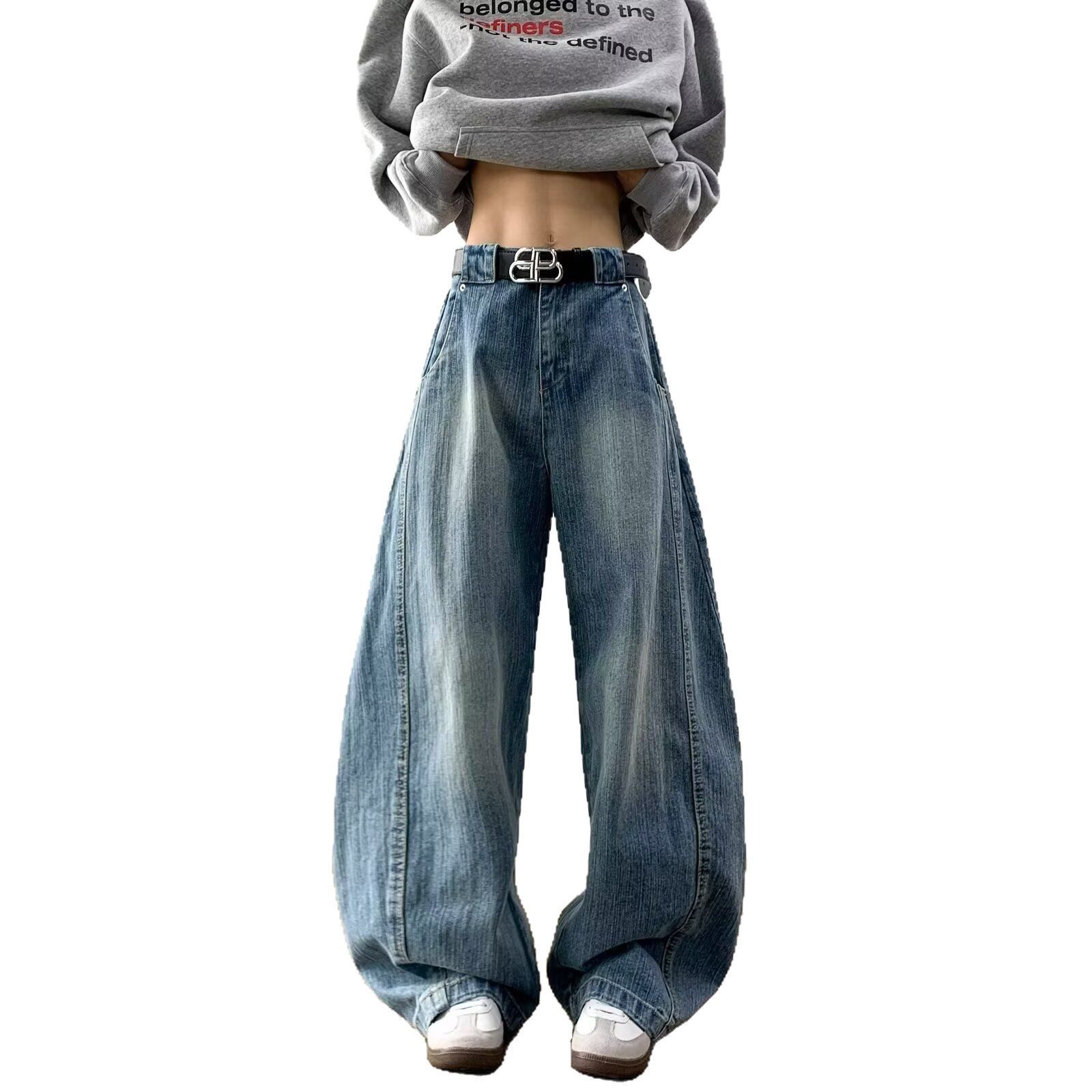 Japanese Brand × Jean Retro loose wide leg casual jeans Size US 32 / EU 48 - 5 Thumbnail