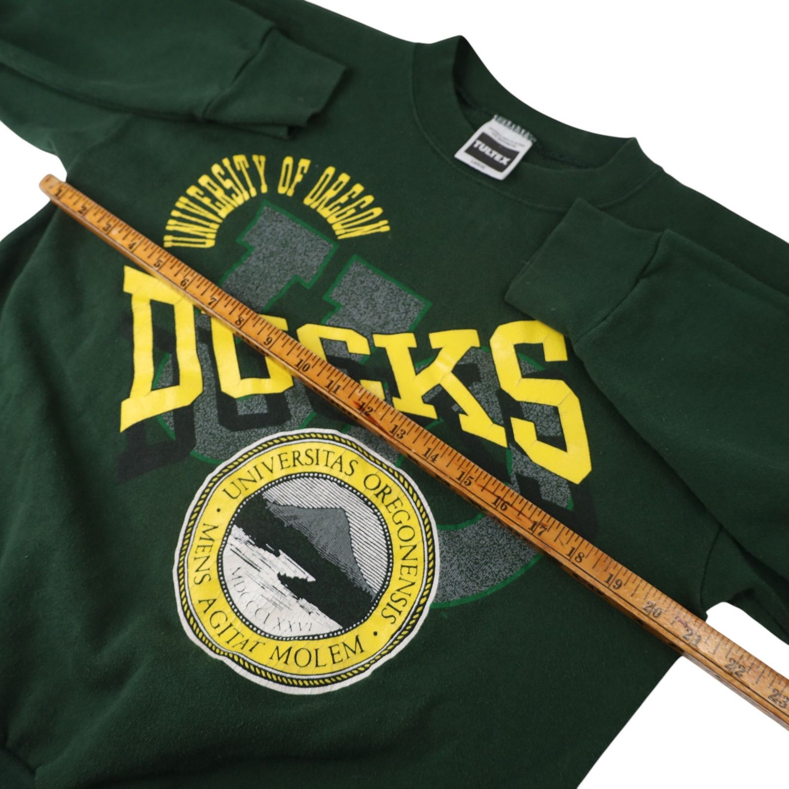 NCAA × Vintage VTG 90s University Oregon Ducks Graphic Crewneck Sweatshirt Size US L / EU 52-54 / 3 - 6 Thumbnail