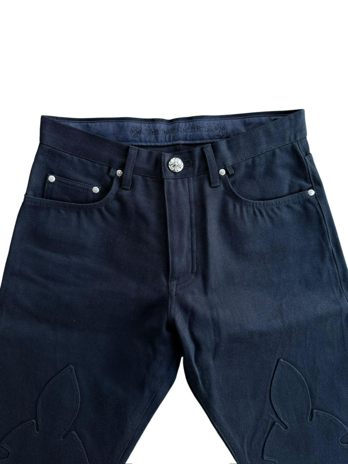 Chrome Hearts Chrome Hearts Fleur Knee Denim 30 Size US 30 / EU 46 - 3 Thumbnail