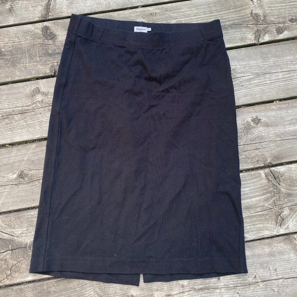 Filippa K Flippa K Jersey Pencil Skirt Medium Black Size 28" / US 6 / IT 42 - 2 Thumbnail
