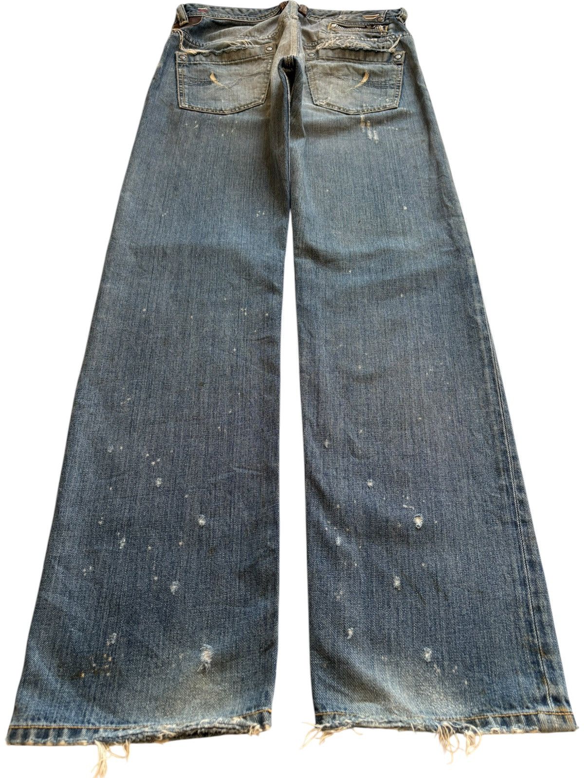 Diesel Vintage Diesel Onijo Bleached Mud Wash Distressed Jeans Size US 31 - 2 Thumbnail