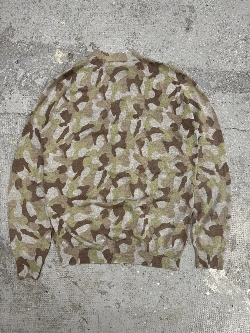Comme des Garcons × Vintage Comme Des Garçons Shirt Camo Wool Cardigan Size US M / EU 48-50 / 2 - 4 Thumbnail