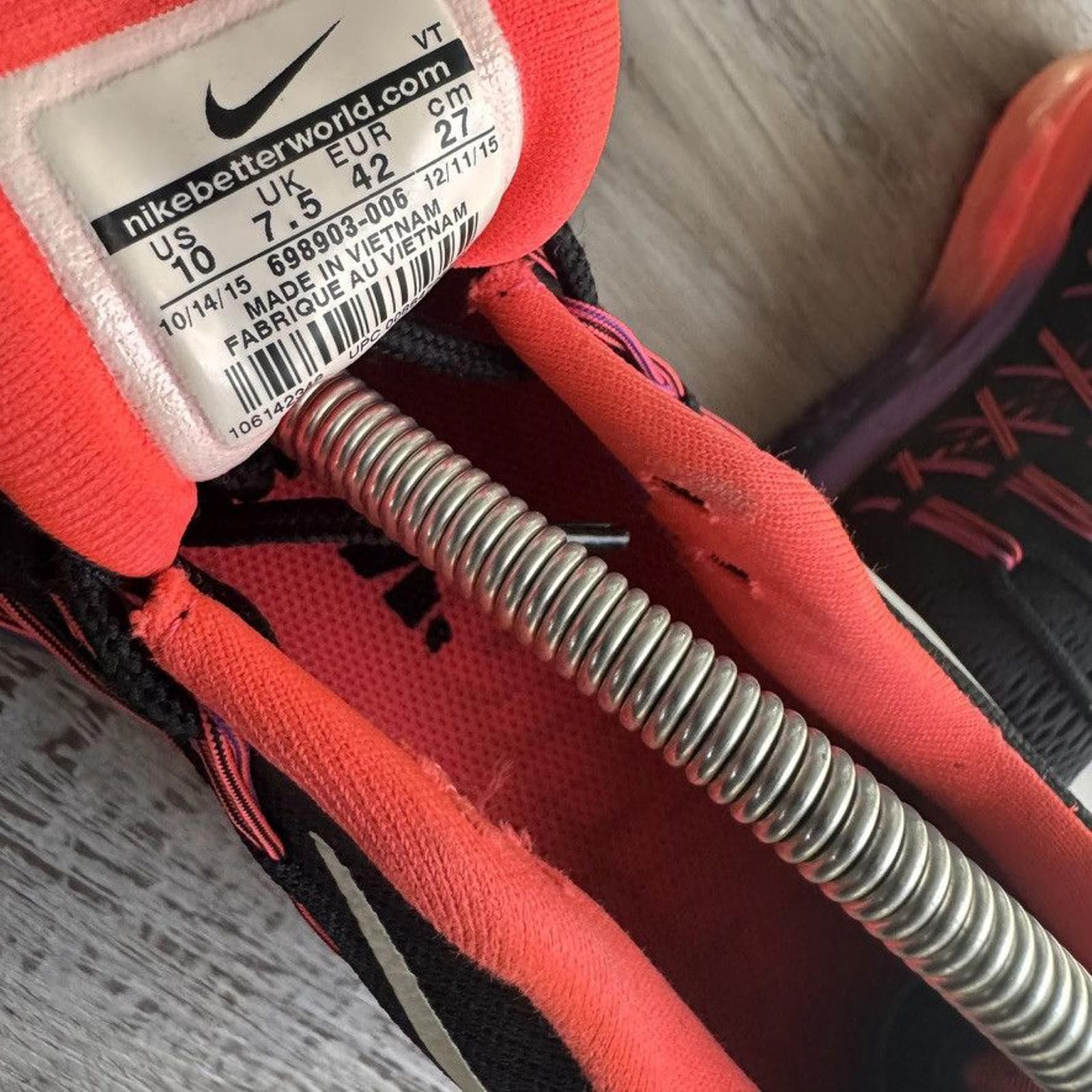 Nike NIKE • Air Max 2015 "Black Hyper Punch" (8.5M) Size US 8.5 / EU 41-42 - 5 Thumbnail