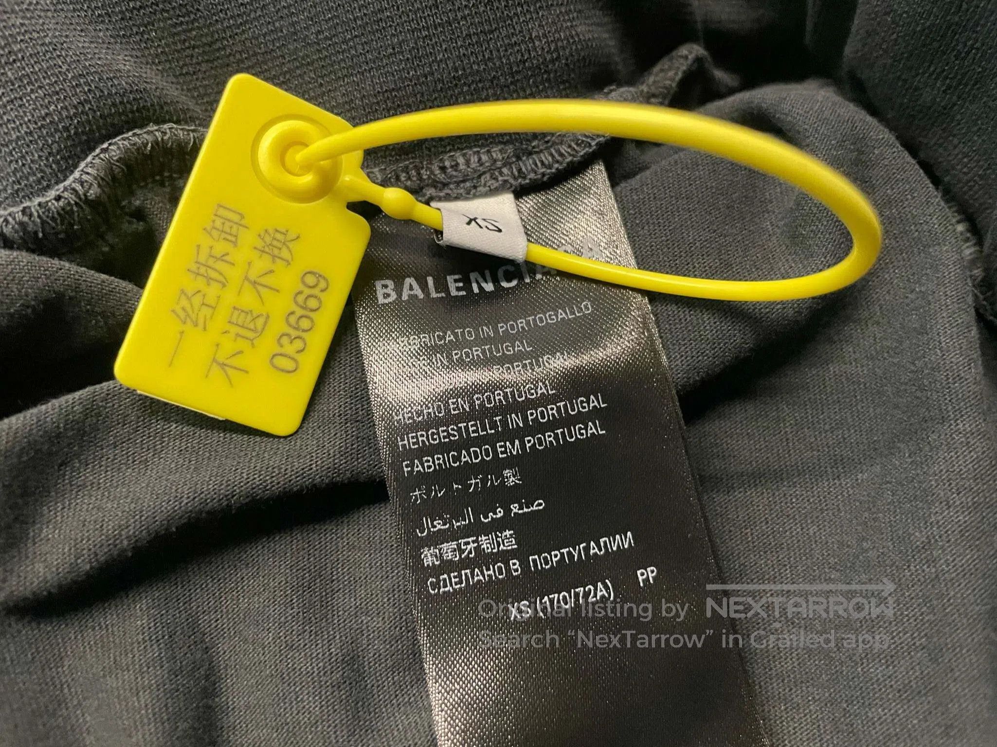 Balenciaga Balenciaga size XS Three-Color Embroidered Logo Cotton Mid Size US 27 - 6 Thumbnail