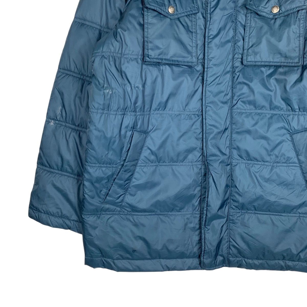 Japanese Brand CROCODILE Blue Puffer Jacket Down Jacket #1527-C68 Size US L / EU 52-54 / 3 - 3 Thumbnail