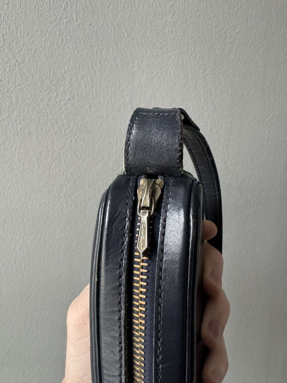 Other Vintage Leather Mini Shoulder Bag Riri Hardware Compact Size ONE SIZE - 3 Thumbnail