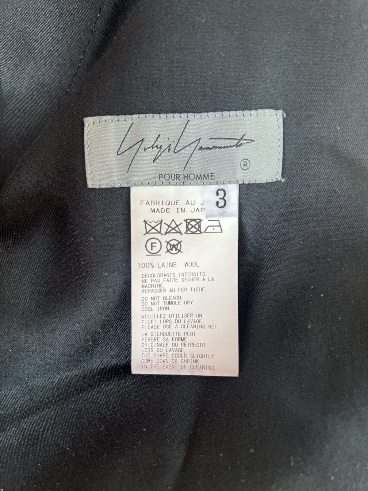 Yohji Yamamoto Yohji Yamamoto Pour Homme 24aw Wool Gabardine W Stitch Pants Size US 32 / EU 48 - 13 Thumbnail