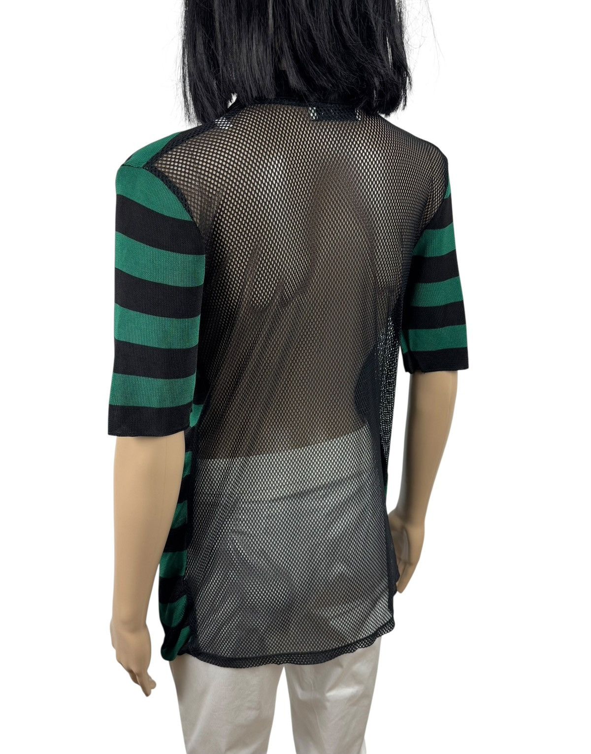 Sandro Sandro Collared Blouse Viscose Mesh Back Striped size 1 Size S / US 4 / IT 40 - 7 Thumbnail